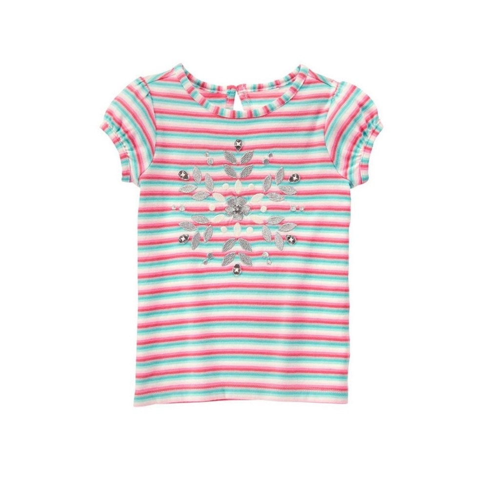 NWT Gymboree 2T/4T ENCHANTED WINTER" Pink Mint Tee